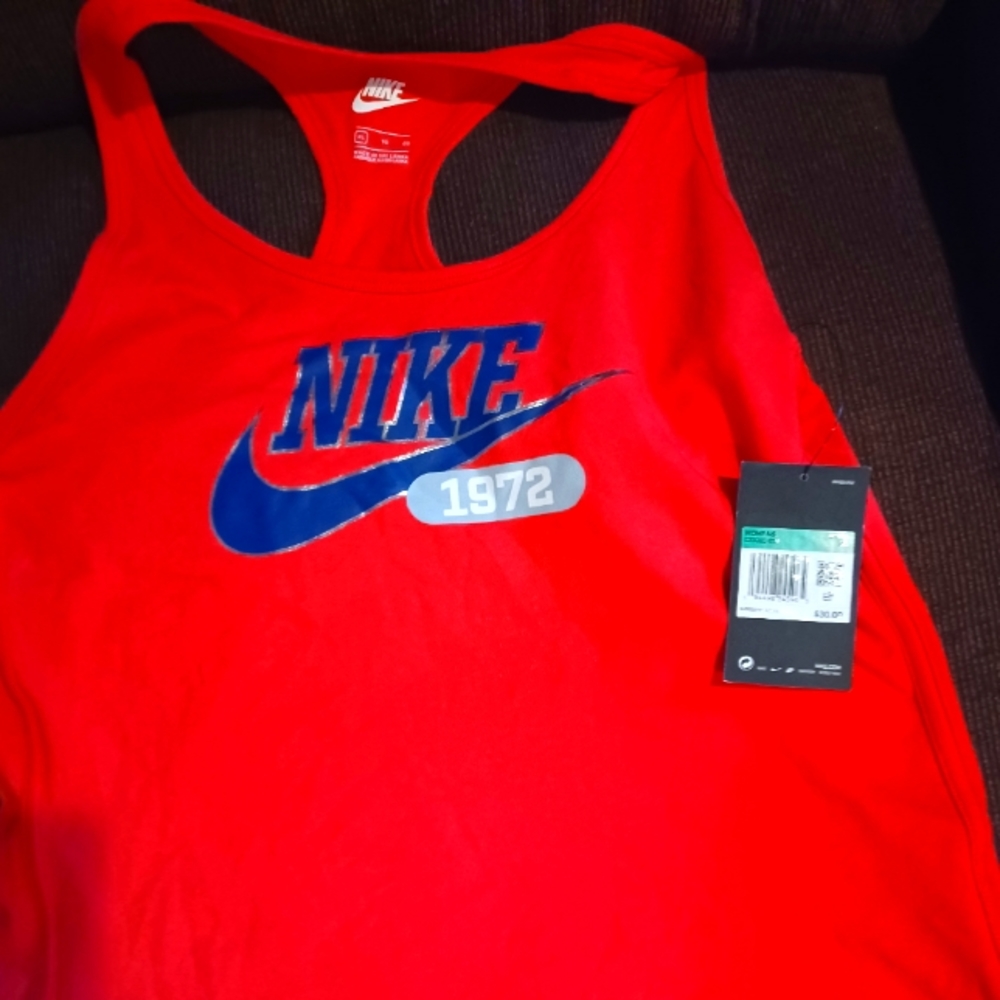 Xl red Nike racer back tank top